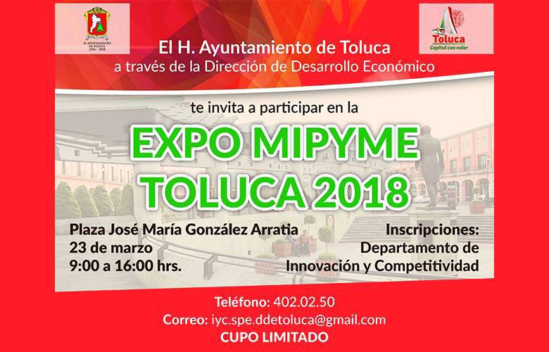 Alista Toluca Expo MIPyME 2018