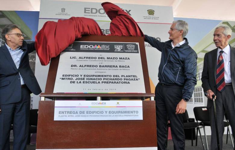 Inaugura Alfredo Del Mazo preparatoria No. 10 de la UAEM en Almoloya De Alquisiras
