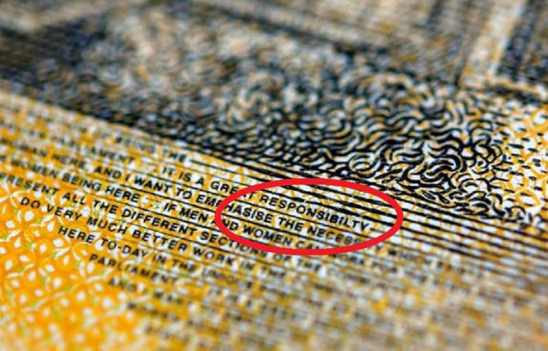 Australia imprime billetes con errores ortográficos