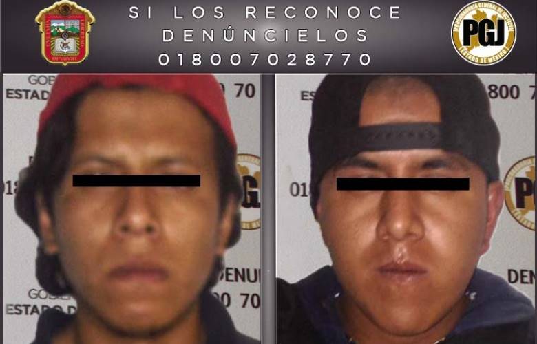 Detienen pgjem y policía federal a dos presuntos asaltantes de transporte público 