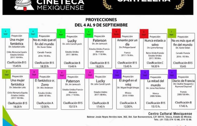 Visita GRATIS la Cineteca Mexiquense 