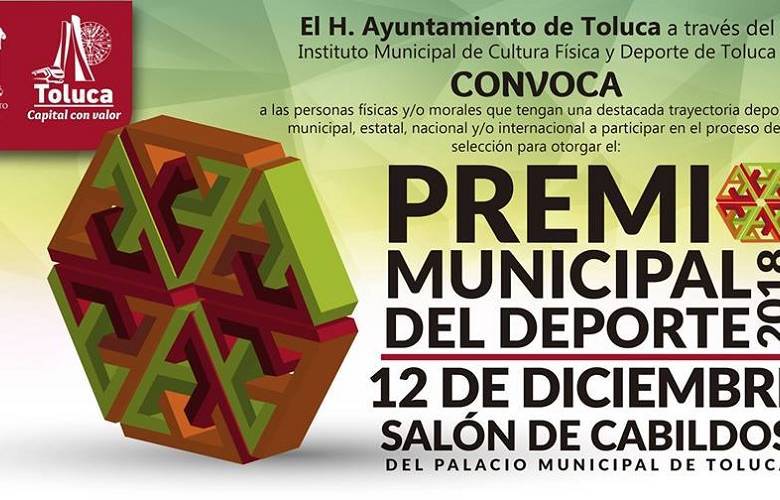 Convoca Toluca a participar en el Premio Municipal del Deporte 2018
