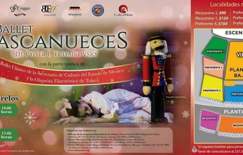 Todo listo en Toluca para disfrutar el ballet El Cascanueces