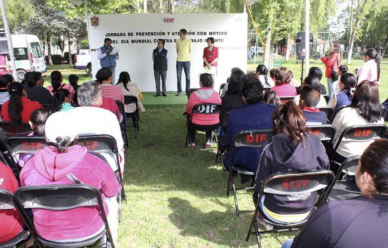 Fortalece dif de Metepec acciones contra el trabajo infantil