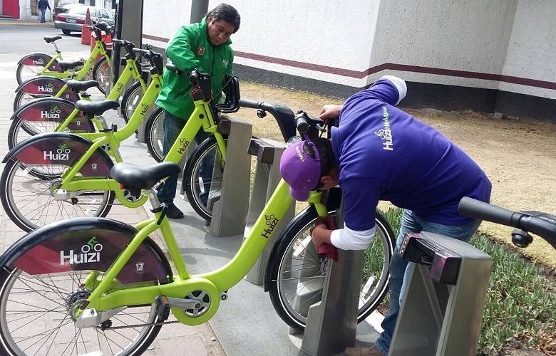 Operan al 100 por ciento las ciclo estaciones de Huizi