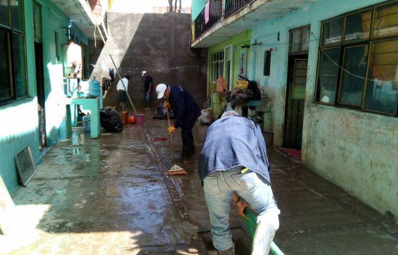 80% de avance en trabajos de limpieza en colonia de Tejupilco 