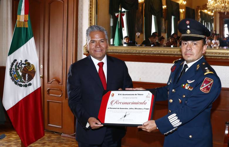 Reconocen la lealtad institucional de la Zona Militar de Toluca