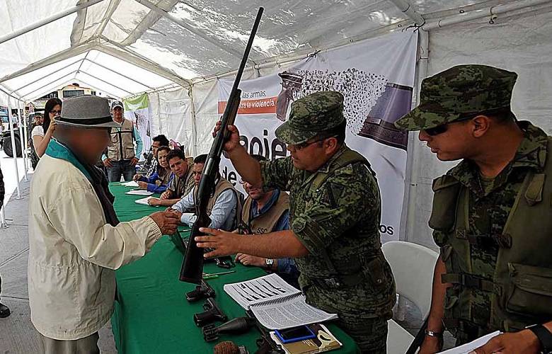 Inicia canje de armas en 50 municipios mexiquenses