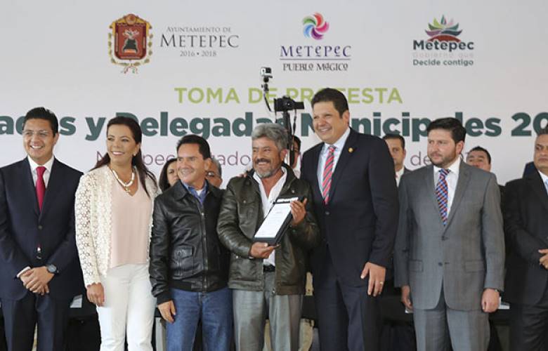 Asumen el cargo autoridades auxiliares  en 52 delegaciones de Metepec
