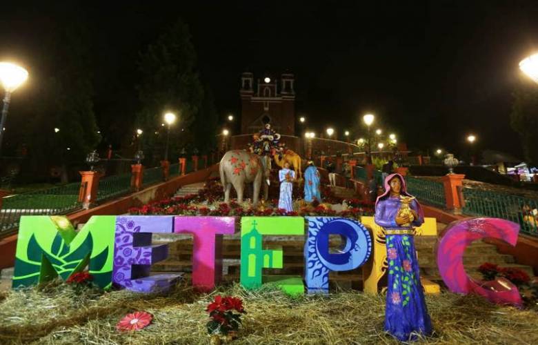 Inauguran en Metepec el Nacimiento Monumental que da paso al Festival Navideño