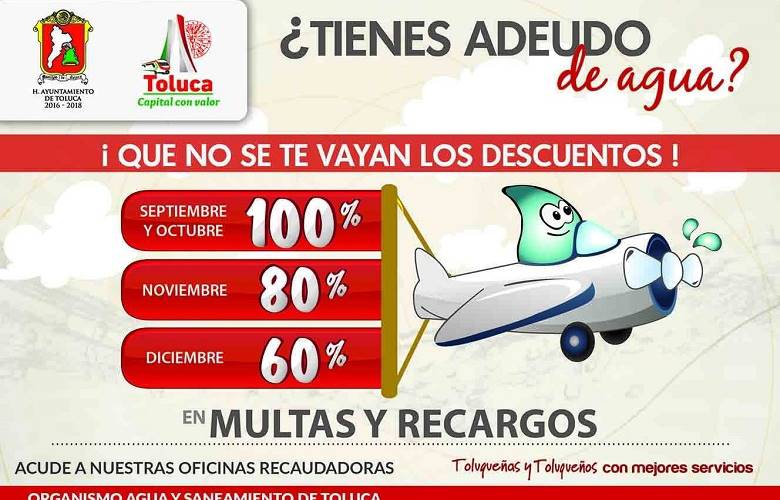 En Toluca campaña de descuentos en el pago de impuestos
