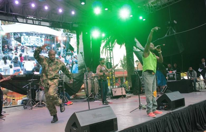 Ritmos afroantillanos llenan las escalinatas del calvario con la tribu baharú en quimera 2016