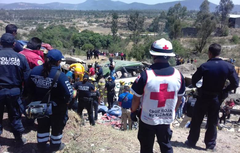 Accidente en  la carretera Texcoco â€“ Capulalpan deja 11 muertos