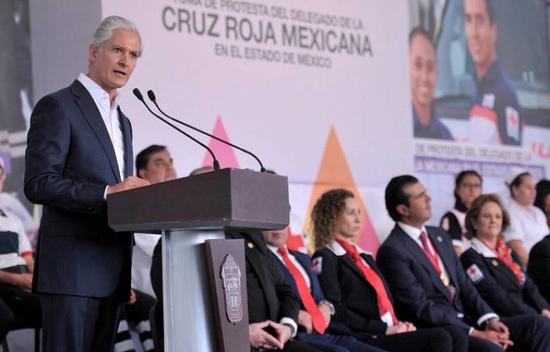 Anuncia Alfredo Del Mazo convenio de colaboración con Cruz Roja