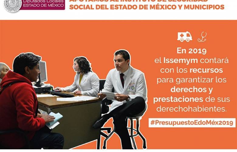 Respaldan diputados al ISSEMYM con más recursos durante 2019