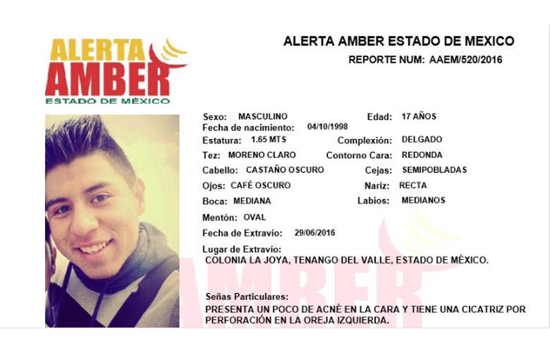 Alerta amber de carlos orlando zulueta valdés