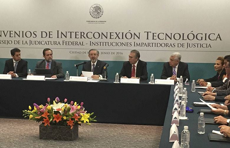 Firma pjEDOMEX convenio con judicatura federal  y tribunales del país