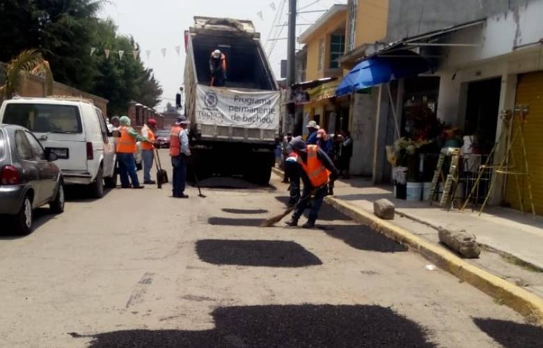Realizan trabajos de mantenimiento en San Pablo Autopan