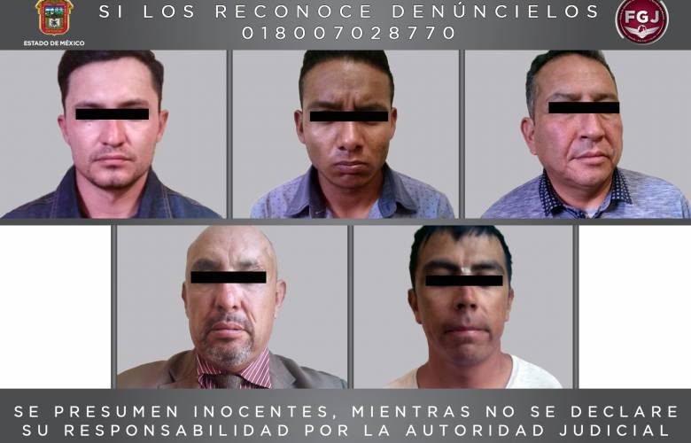 Aseguran a cinco probables extorsionadores en Ixtapaluca 