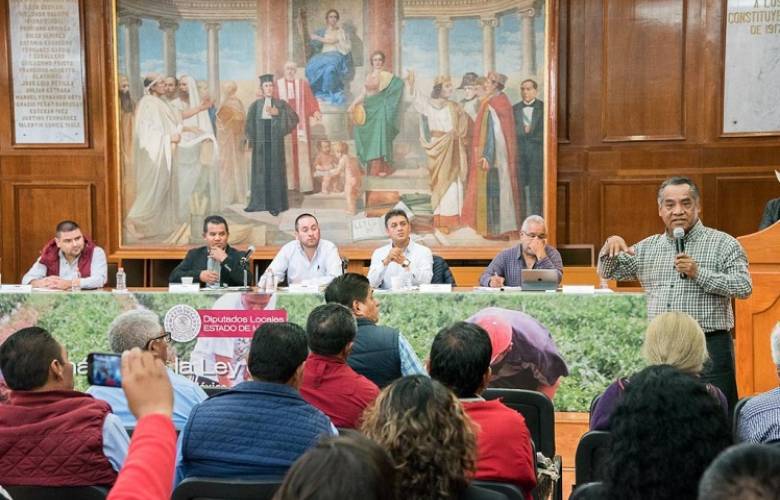 Analizan en la legislatura mexiquense propuesta de nueva ley  de desarrollo agrario