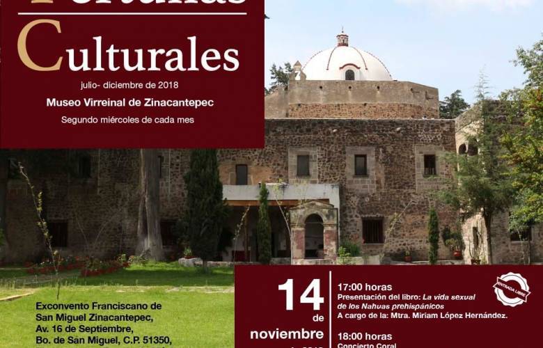 Habrá Tertulia  Cultural en el Museo Virreinal de Zinacantepec