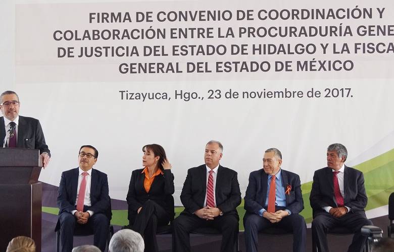 Firman convenio para combatir a la delincuencia organizada 