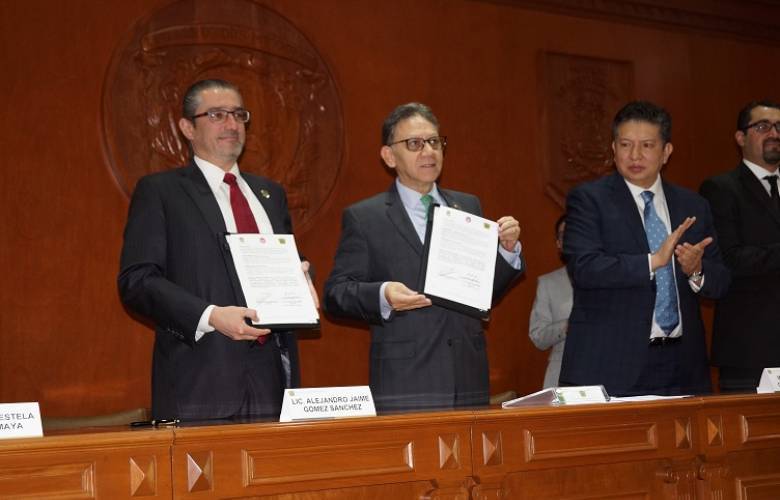 Firman convenio de colaboración académica Fiscalía General y UAEMEX