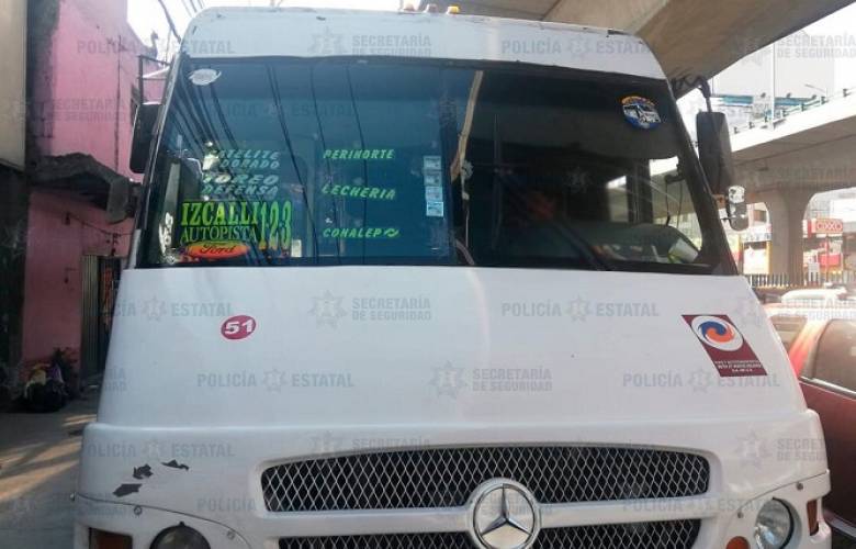  Frustran policías estatales y municipales robo a unidad de transporte público