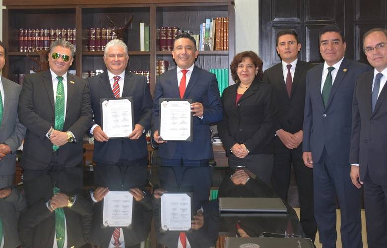 Firman Suteym y Poder Legislativo convenio