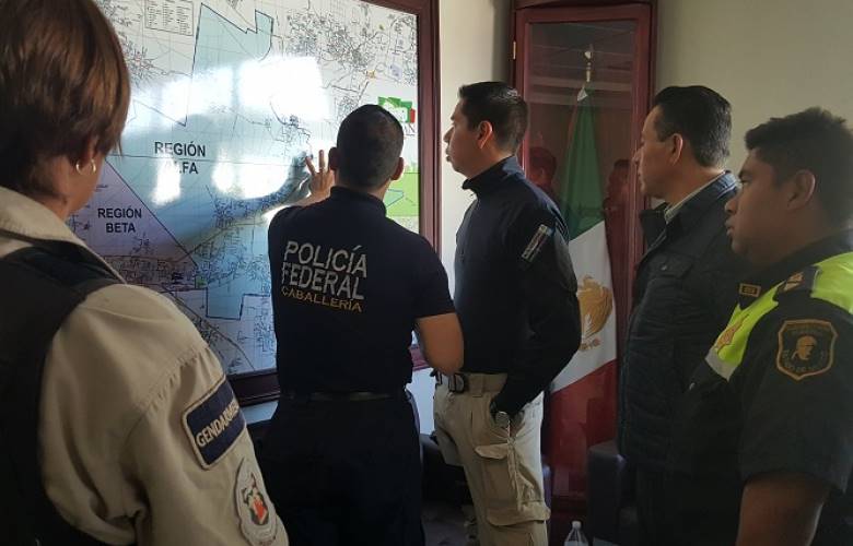 Suman esfuerzos corporaciones policiacas en acolman para reforzar seguridad ciudadana