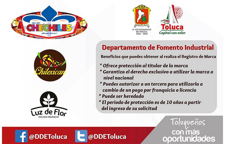 Brinda Toluca a micro y pequeños empresarios asesoría sobre Registro de Marca