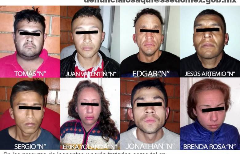 Detienen a banda criminal dedicada al robo a comercio en Edoméx