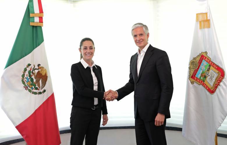 Acuerdan Claudia Sheinbaum y Alfredo Del Mazo, trabajar de manera coordinada  a favor los capitalinos y de los mexiquenses