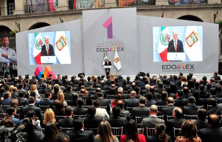 Rinde Alfredo del Mazo su Primer Informe en Palacio de Gobierno