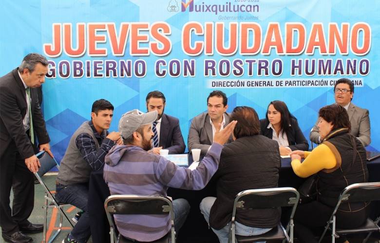 Realiza Huixquilucan jueves ciudadano en su zona popular