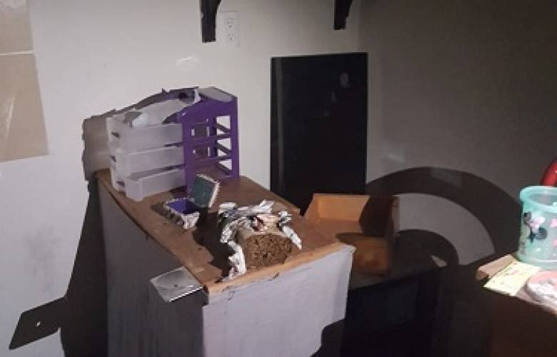Asegura fiscalía estatal dos puntos de venta de droga en Almoloya de Juárez