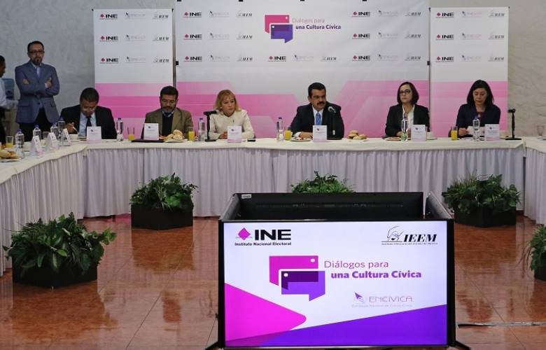 Organizan IEEM e INE mesas de diálogo