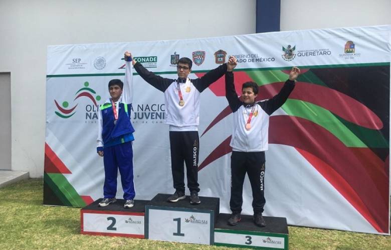 Impone récord Juan Medina en tiro deportivo dentro de la olimpiada nacional 2018
