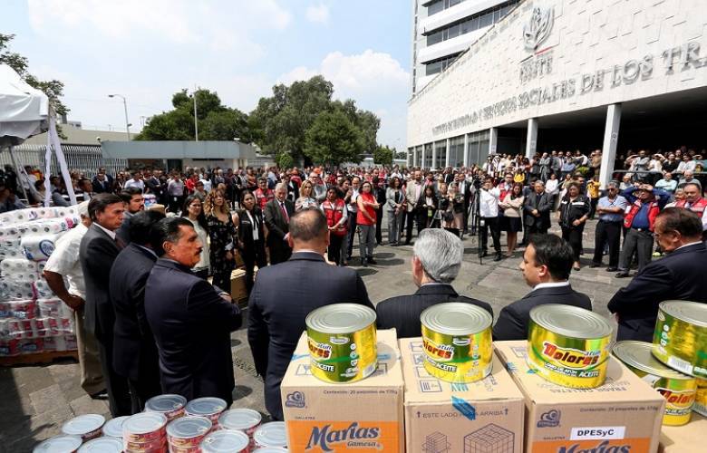 Recolectará el ISSSTE 70 toneladas de ayuda para damnificados de Sinaloa