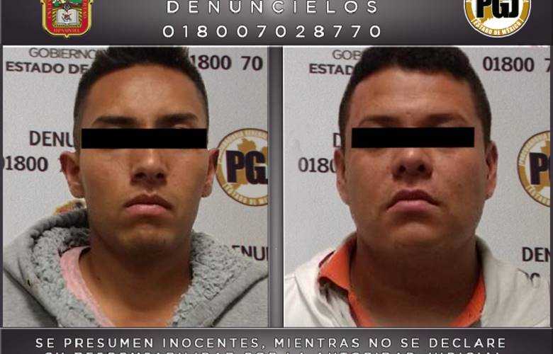 Asegura pgjem en chicoloaPAN a dos presuntos extorsionadores