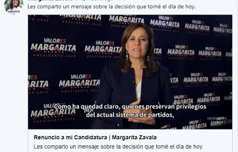 ¿Que pasará con Margarita Zavala sin campaña pero en las boletas?