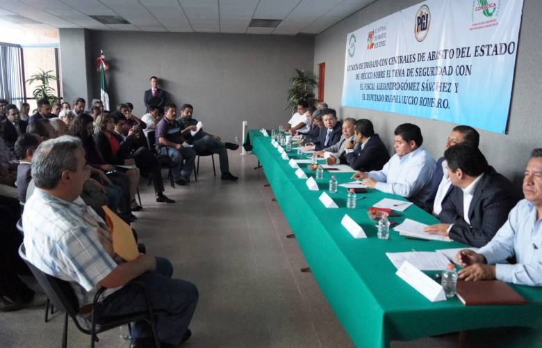 Acuerdan Fiscalía y comerciantes esquema de Seguridad en Central de Abastos