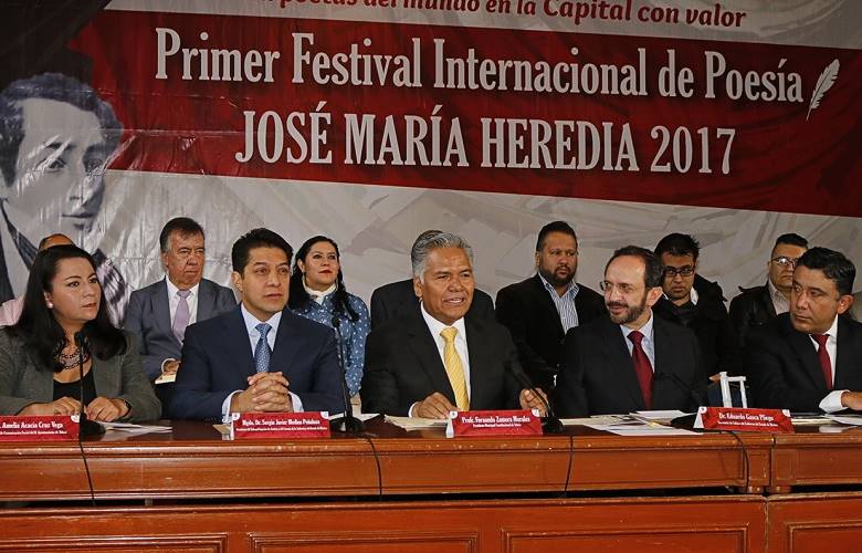 Se consolida Toluca como capital cultural con el Primer Festival Internacional de Poesía José María Heredia