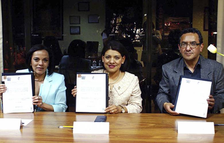 UAEM, fundación UAEMéx y patronato del hospital  nicolás san juan firmaron convenio de colaboración