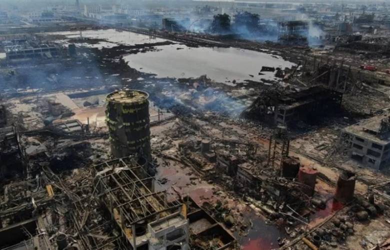  Deja 64 muertos explosión de planta química en China 