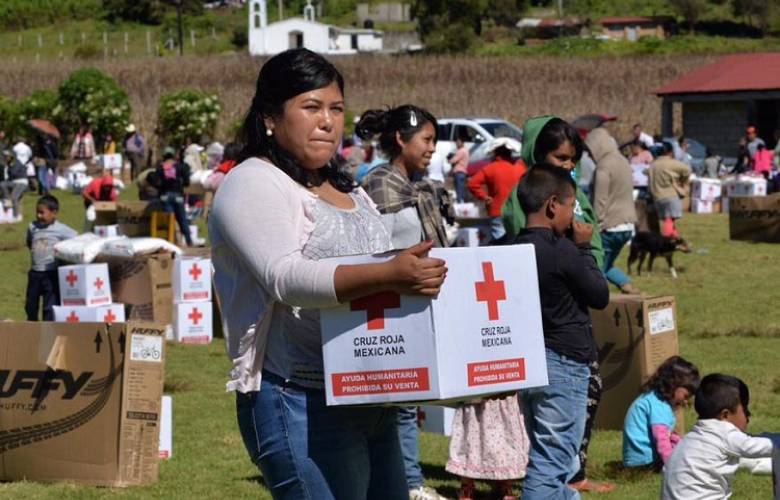 Entrega Cruz Roja del Estado de México ayuda humanitaria a pobladores de comunidades serranas