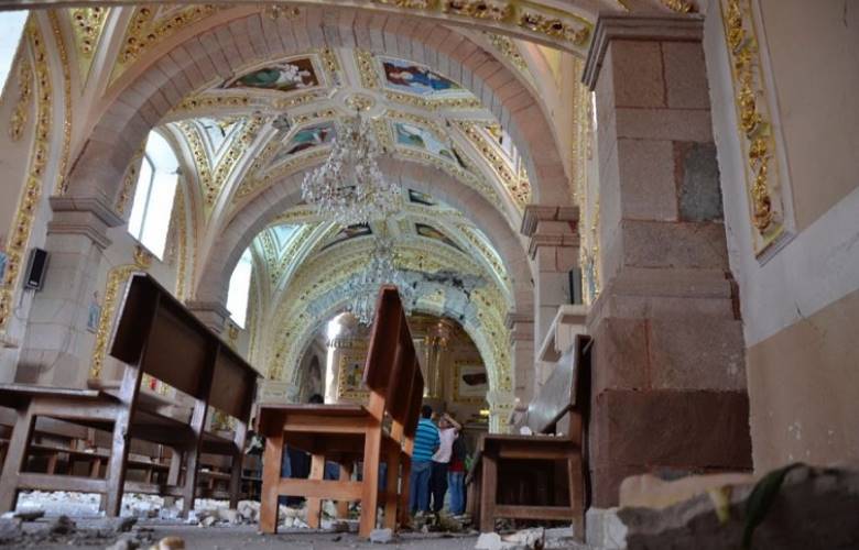 La devastación del sismo en Edomex afecta a Ocuilan