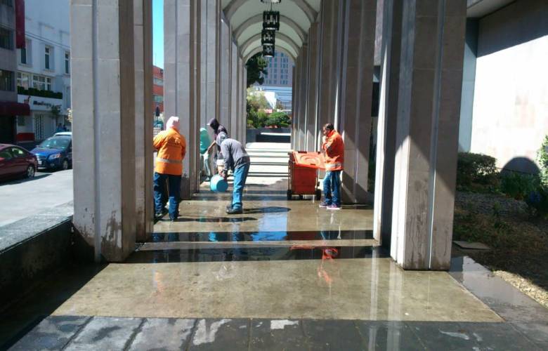 Intensifican trabajos de mejoramiento de la imagen urbana de Toluca