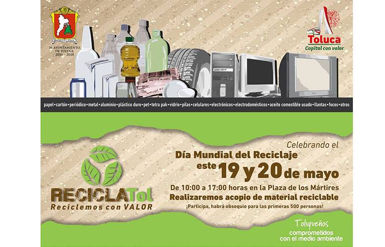 Realizará Toluca acopio de material reciclaje