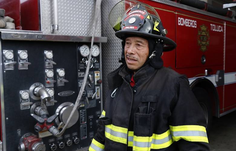 El bombero Vicente Palma, ejemplo en Toluca de vocación y servicio